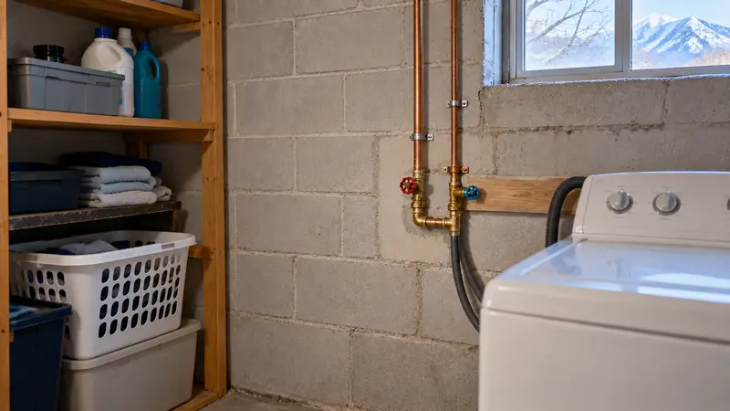 Dry repaired utility wall after targeted service