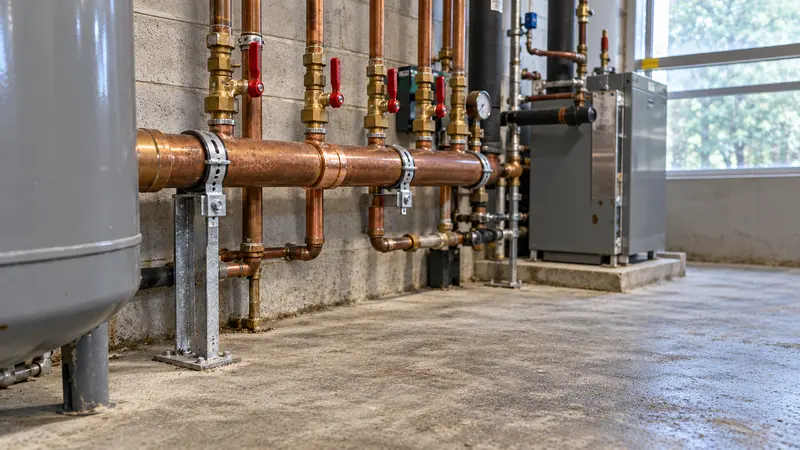 Dry mechanical room after manifold repair